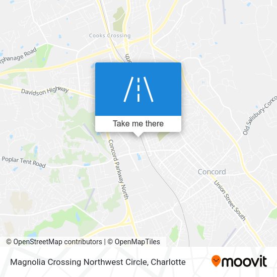 Magnolia Crossing Northwest Circle map