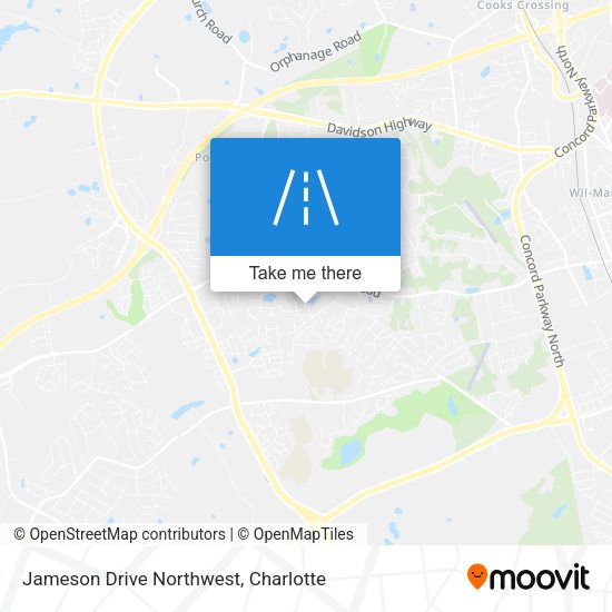 Mapa de Jameson Drive Northwest