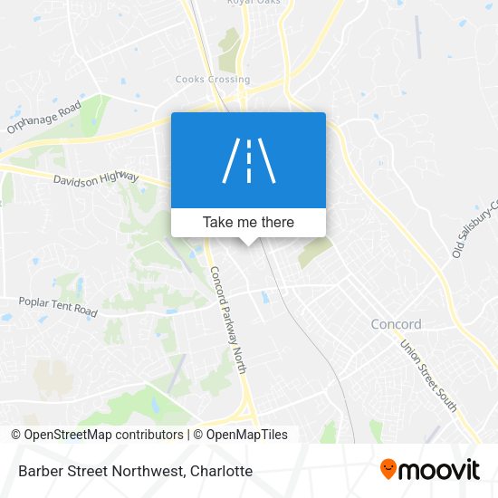 Barber Street Northwest map
