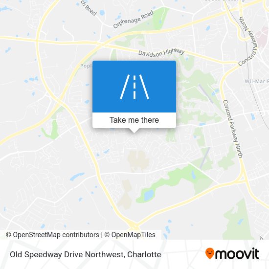 Mapa de Old Speedway Drive Northwest