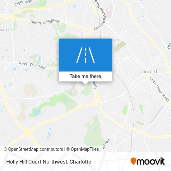 Mapa de Holly Hill Court Northwest