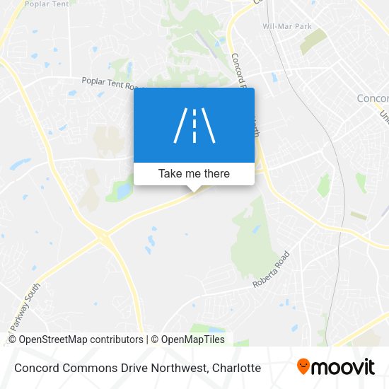 Mapa de Concord Commons Drive Northwest