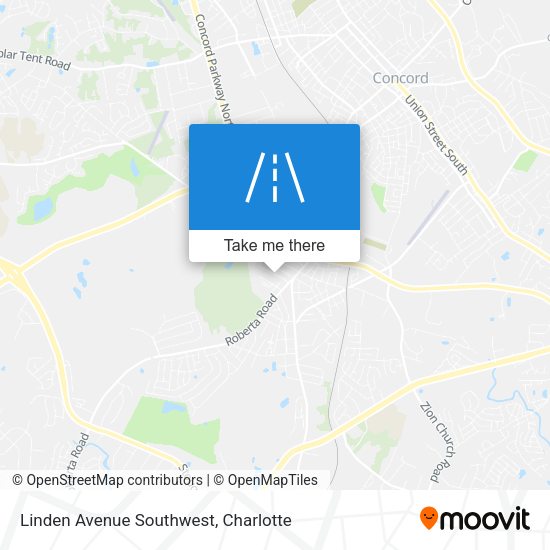 Linden Avenue Southwest map