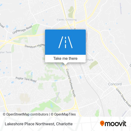 Mapa de Lakeshore Place Northwest