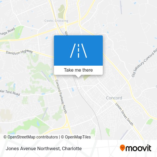 Jones Avenue Northwest map