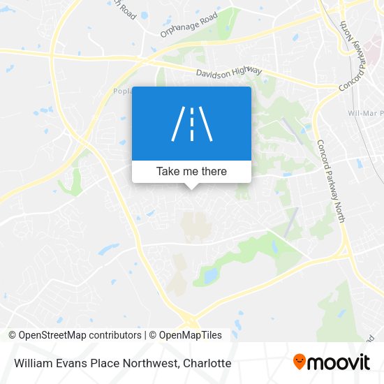 Mapa de William Evans Place Northwest