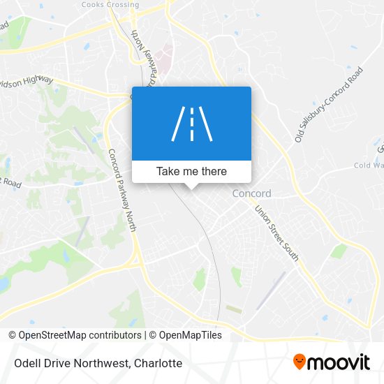 Odell Drive Northwest map