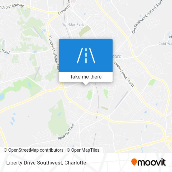 Mapa de Liberty Drive Southwest