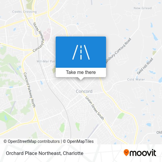 Orchard Place Northeast map