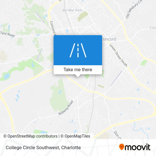 College Circle Southwest map