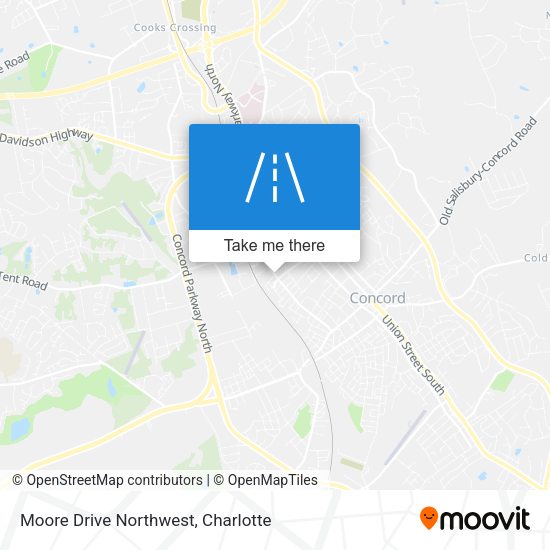 Moore Drive Northwest map