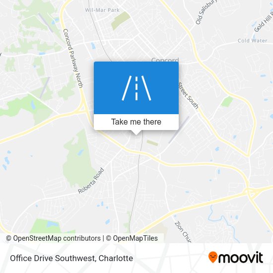 Office Drive Southwest map