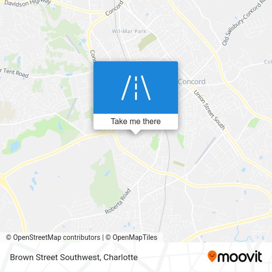 Brown Street Southwest map