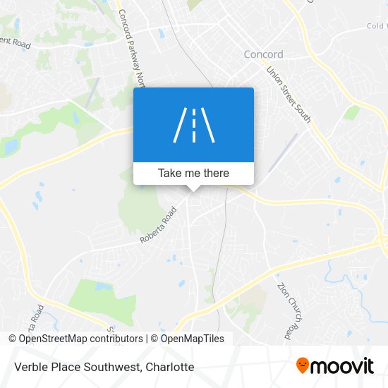 Verble Place Southwest map