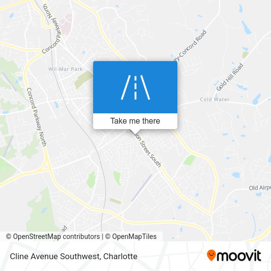 Cline Avenue Southwest map