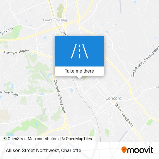 Mapa de Allison Street Northwest