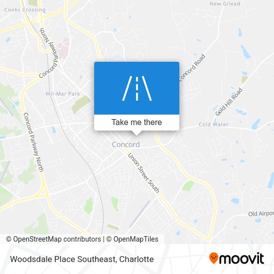 Woodsdale Place Southeast map