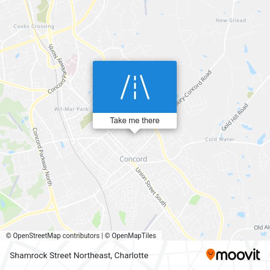 Shamrock Street Northeast map
