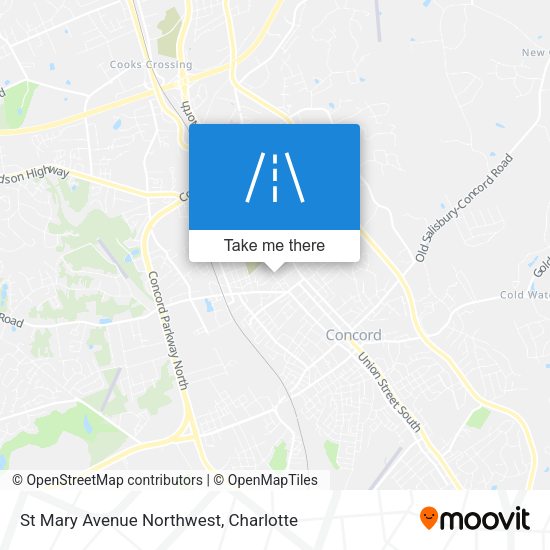 St Mary Avenue Northwest map