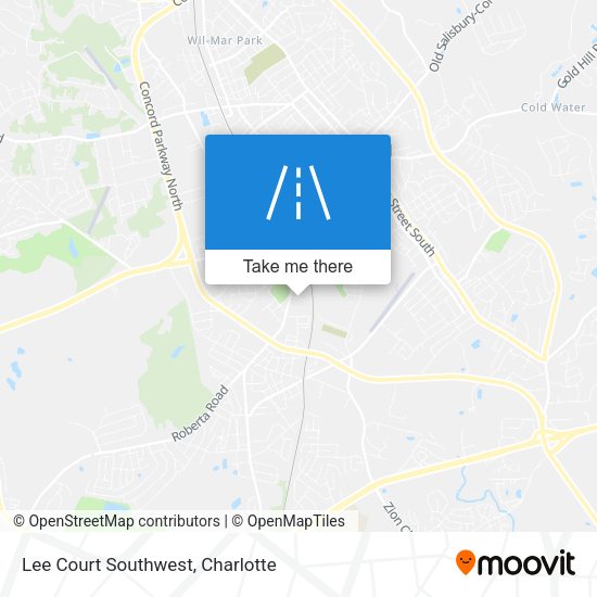 Mapa de Lee Court Southwest
