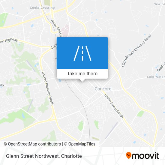 Glenn Street Northwest map