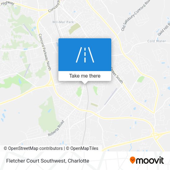 Mapa de Fletcher Court Southwest