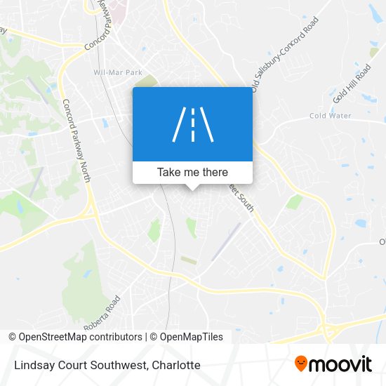 Mapa de Lindsay Court Southwest