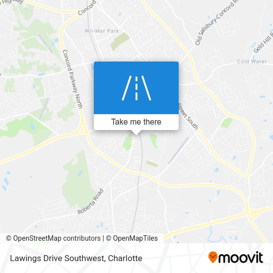 Lawings Drive Southwest map