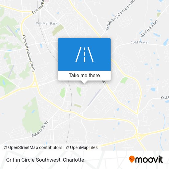 Mapa de Griffin Circle Southwest