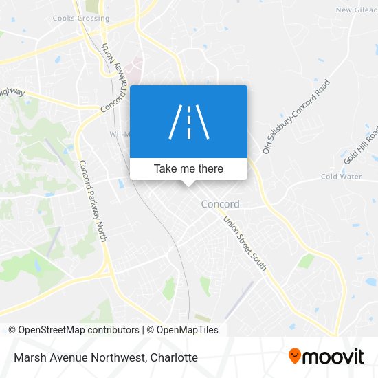 Marsh Avenue Northwest map