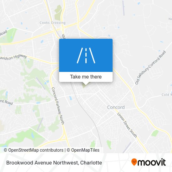 Mapa de Brookwood Avenue Northwest