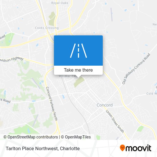 Tarlton Place Northwest map