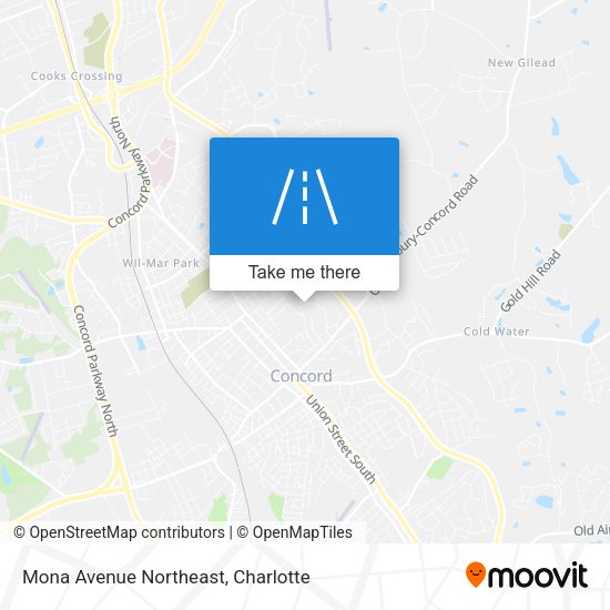 Mona Avenue Northeast map