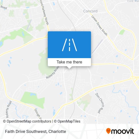 Faith Drive Southwest map