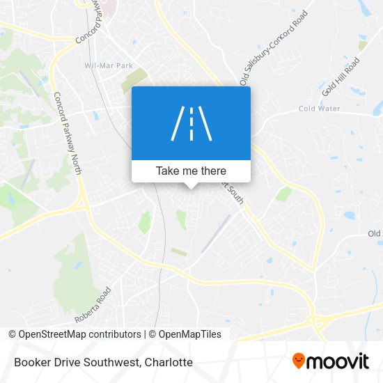 Booker Drive Southwest map