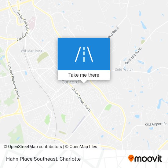 Hahn Place Southeast map