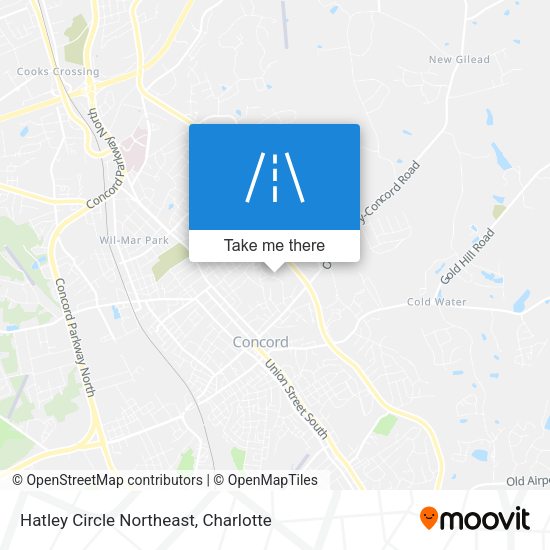 Hatley Circle Northeast map