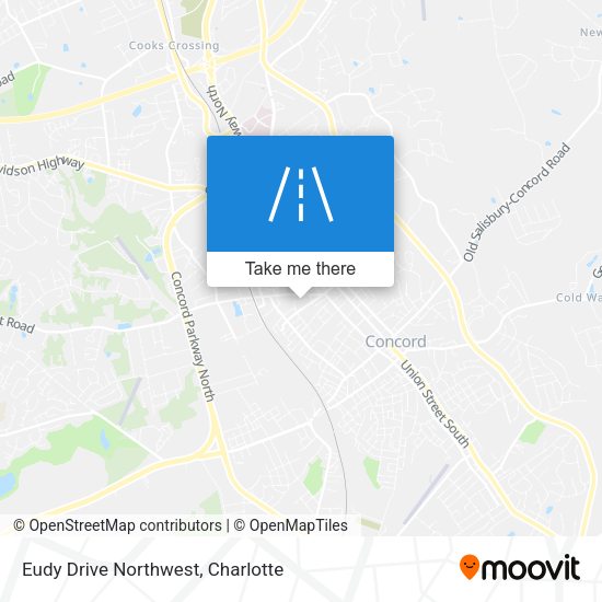 Eudy Drive Northwest map