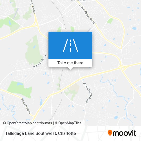 Talledaga Lane Southwest map