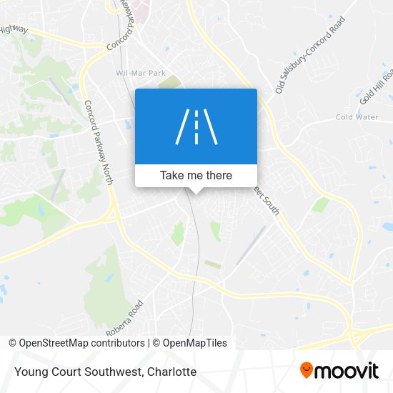 Mapa de Young Court Southwest