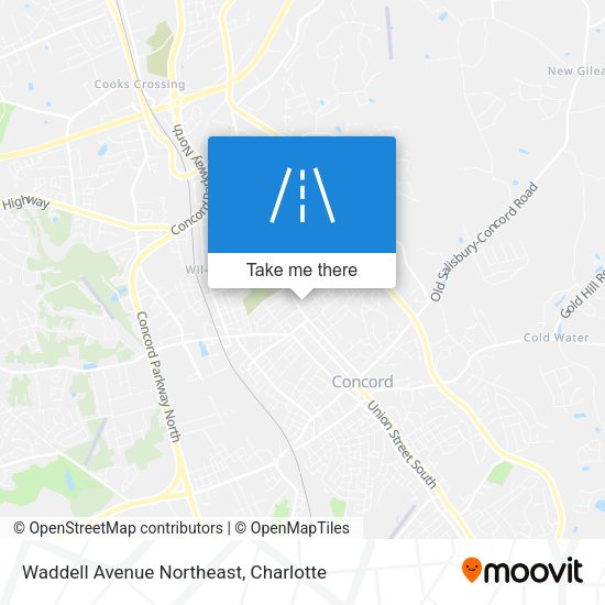 Waddell Avenue Northeast map
