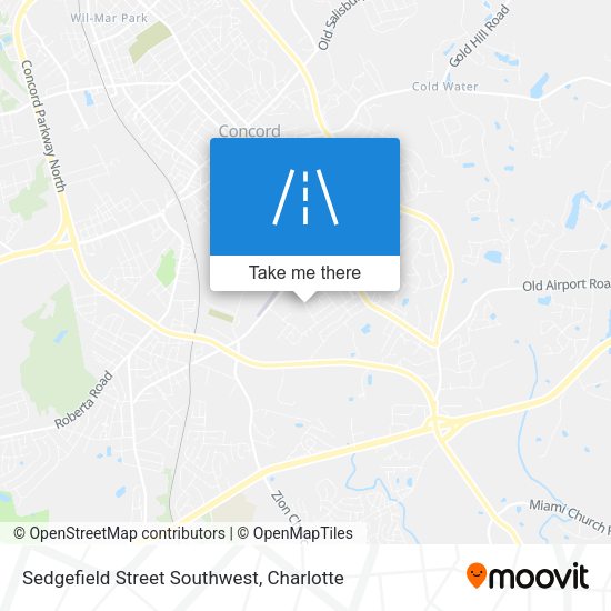 Sedgefield Street Southwest map