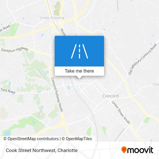 Cook Street Northwest map