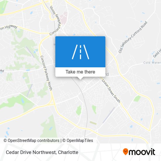 Mapa de Cedar Drive Northwest