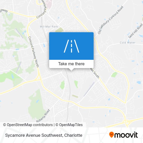 Sycamore Avenue Southwest map