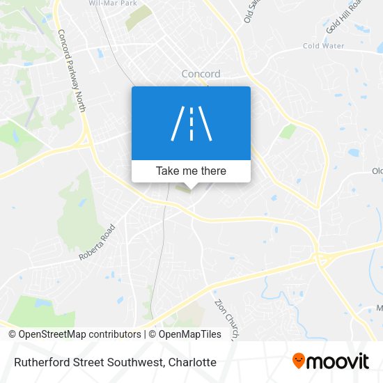 Mapa de Rutherford Street Southwest