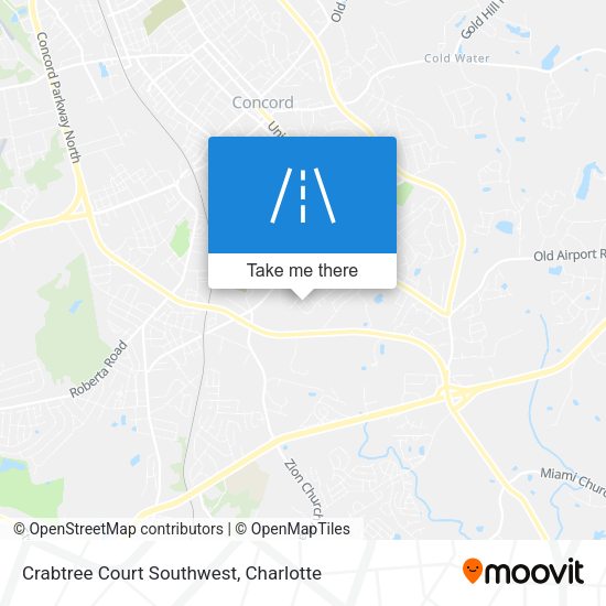 Mapa de Crabtree Court Southwest