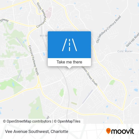 Mapa de Vee Avenue Southwest