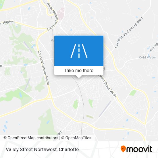 Valley Street Northwest map