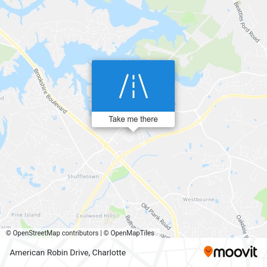 American Robin Drive map